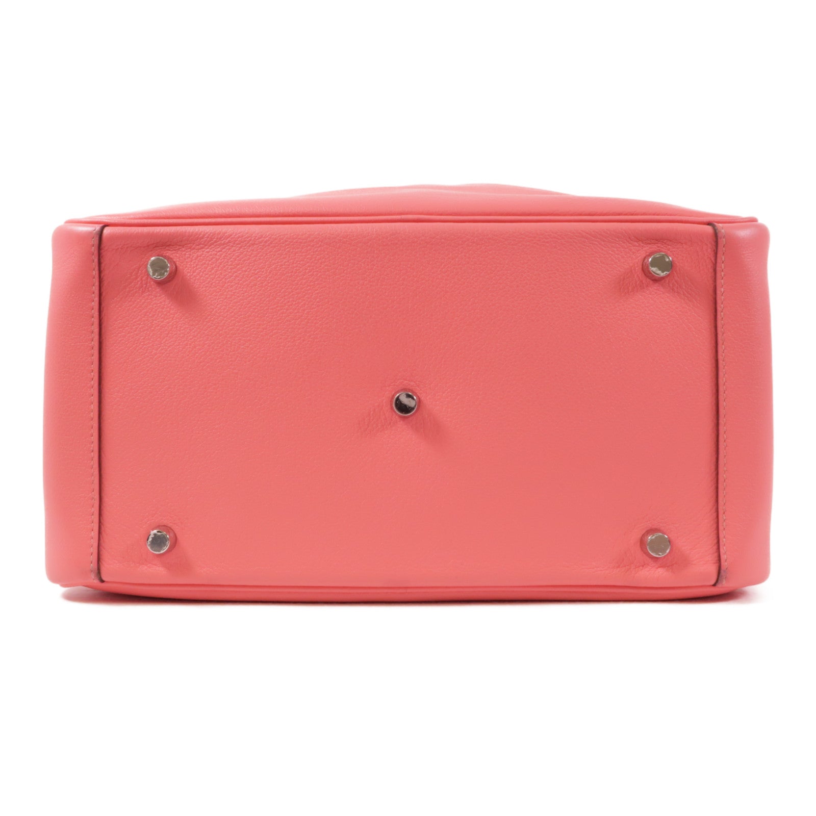 HERMES Evercolor皮革Lindy 30銀扣手挽肩背兩用袋Rose Azalee