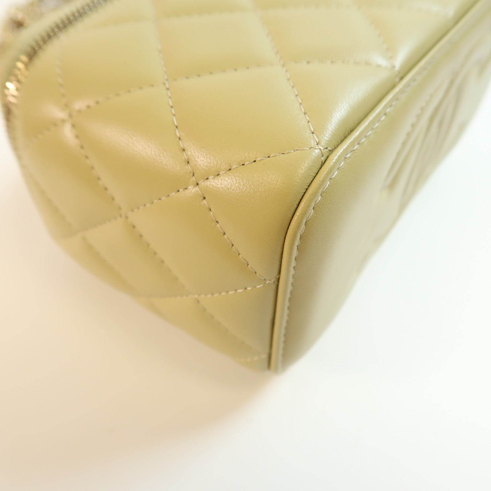 CHANEL 牛皮皮革Handle Vanity金扣手挽肩背兩用袋