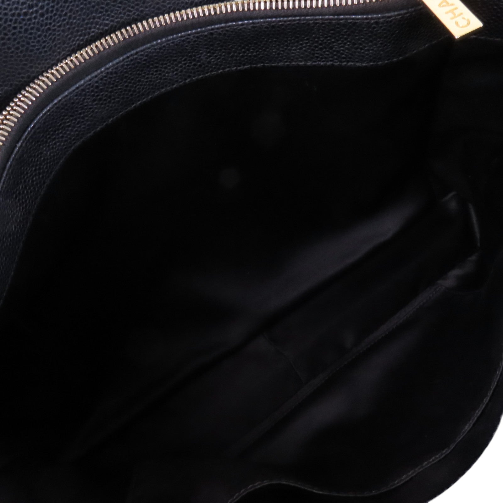 CHANEL 牛皮皮革GST金扣鏈帶肩背袋