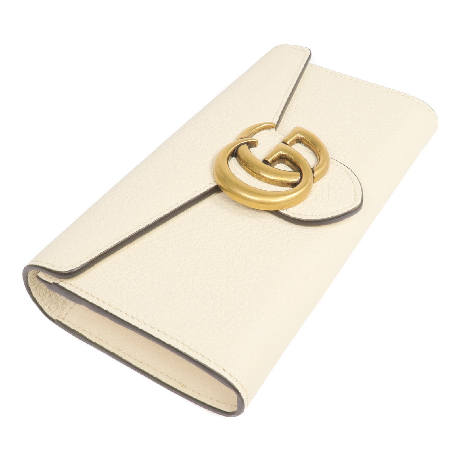 GUCCI 【激減優惠】牛皮皮革Long Wallet金扣長錢包