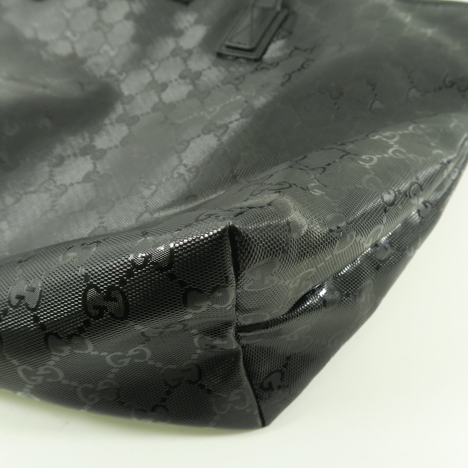 GUCCI 【激減優惠】塗層帆布Tote Bag肩背袋黑色