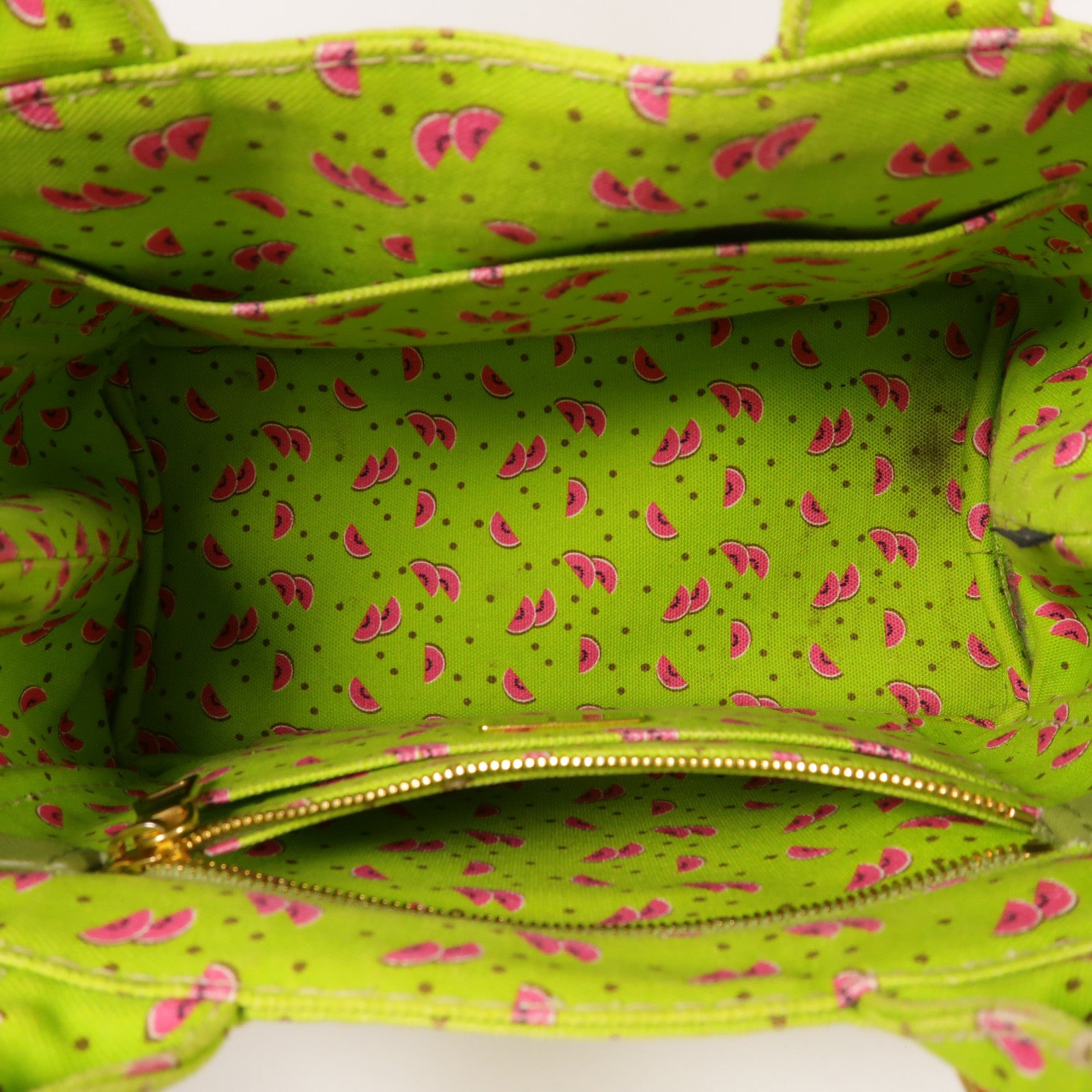 PRADA 帆布2 Way Shoulder金扣手挽肩背兩用袋