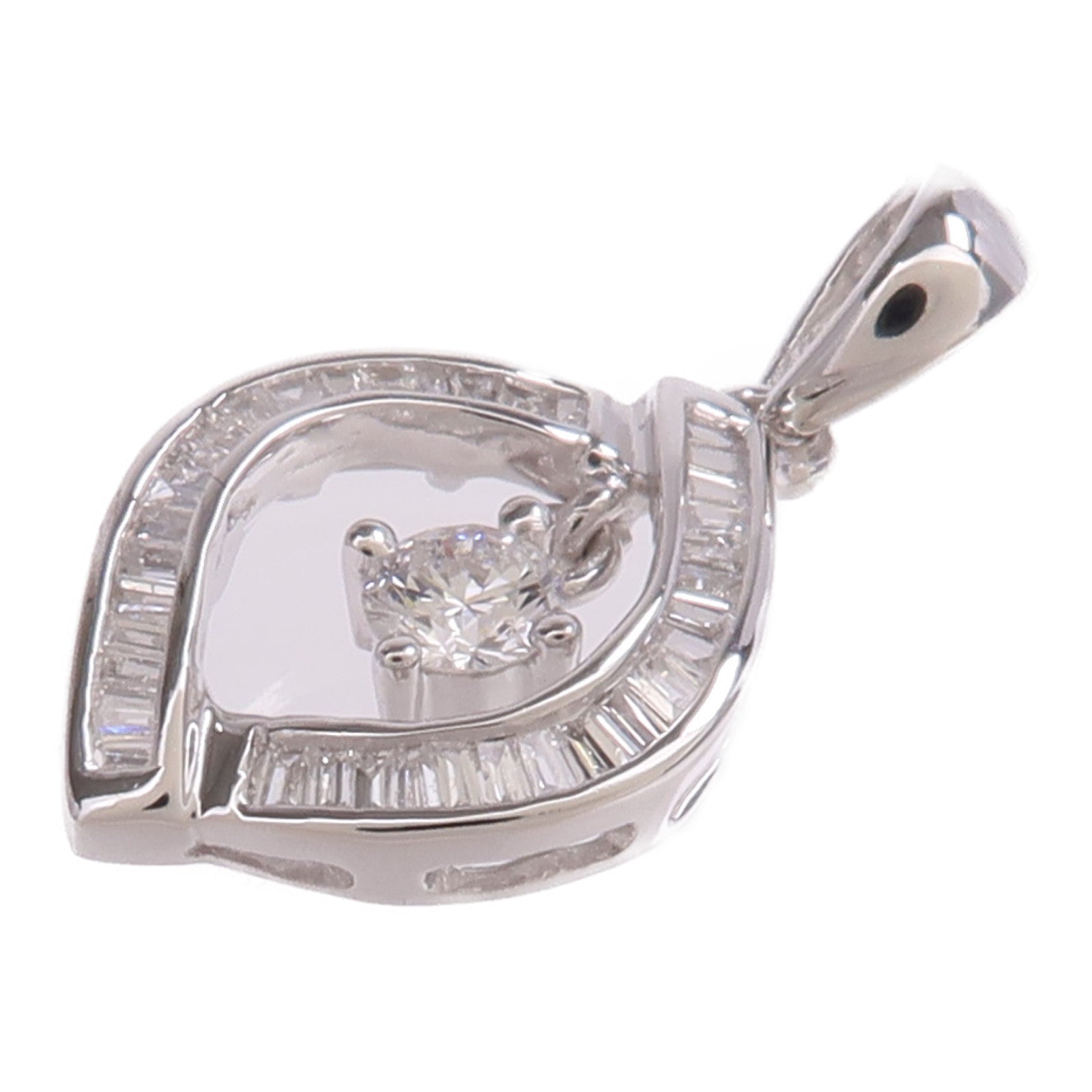 JEWELRY 【激減優惠】18K白金Diamond Pendant Top鑽石吊墜