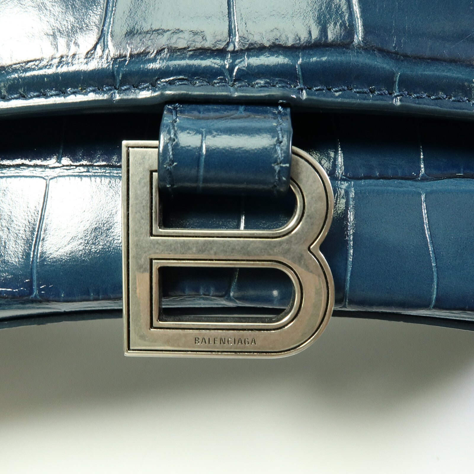 BALENCIAGA 牛皮皮革Hourglass Small手挽肩背兩用袋