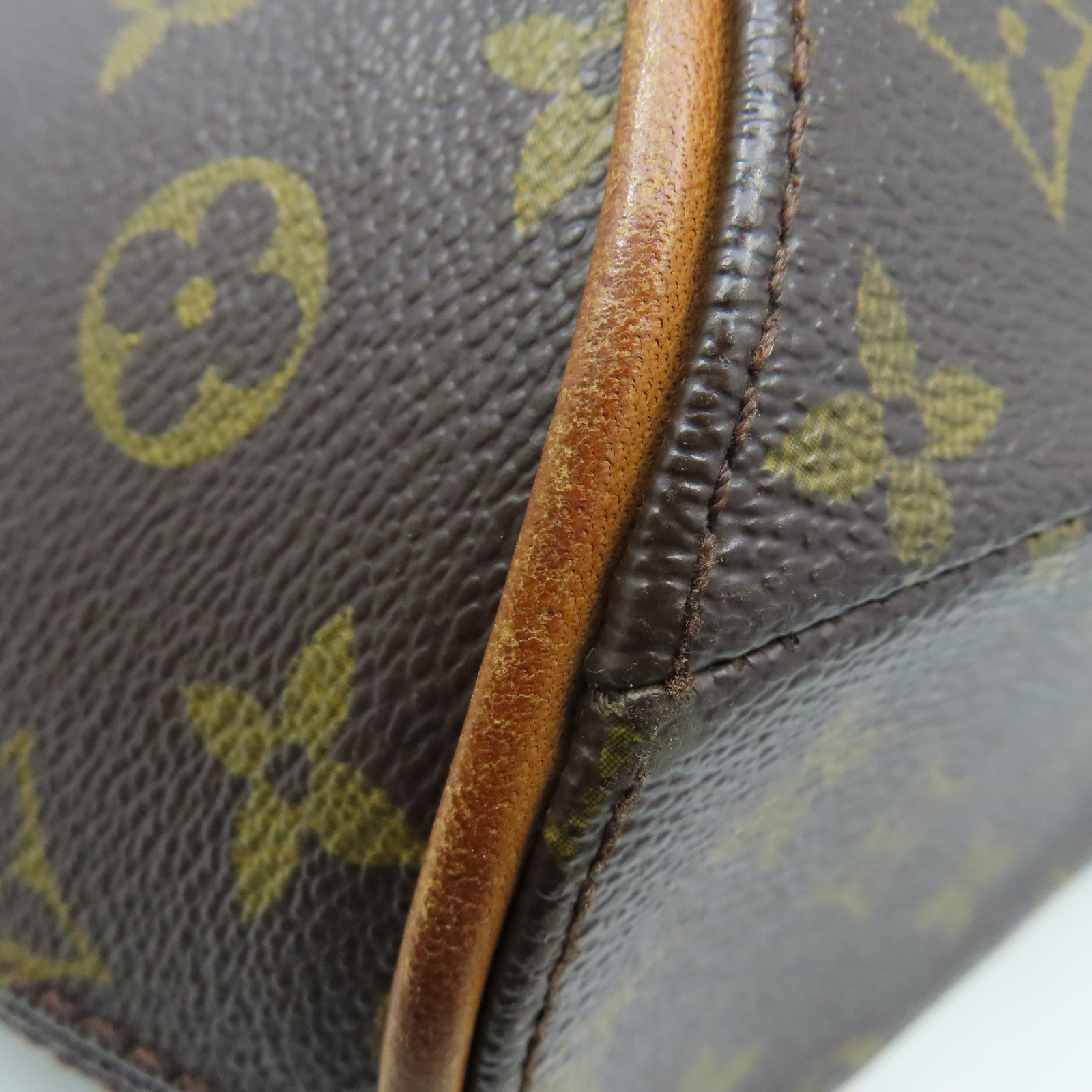 LOUIS VUITTON 【激減優惠】Monogram Ellipse MM Hand Bag金扣手挽袋啡色