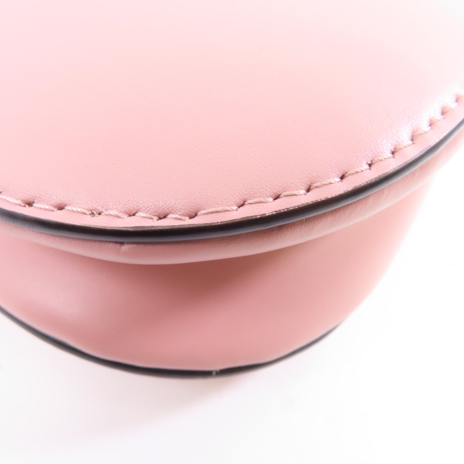 Dior 牛皮皮革Mini Saddle Bag金扣手挽肩背兩用袋粉紅色