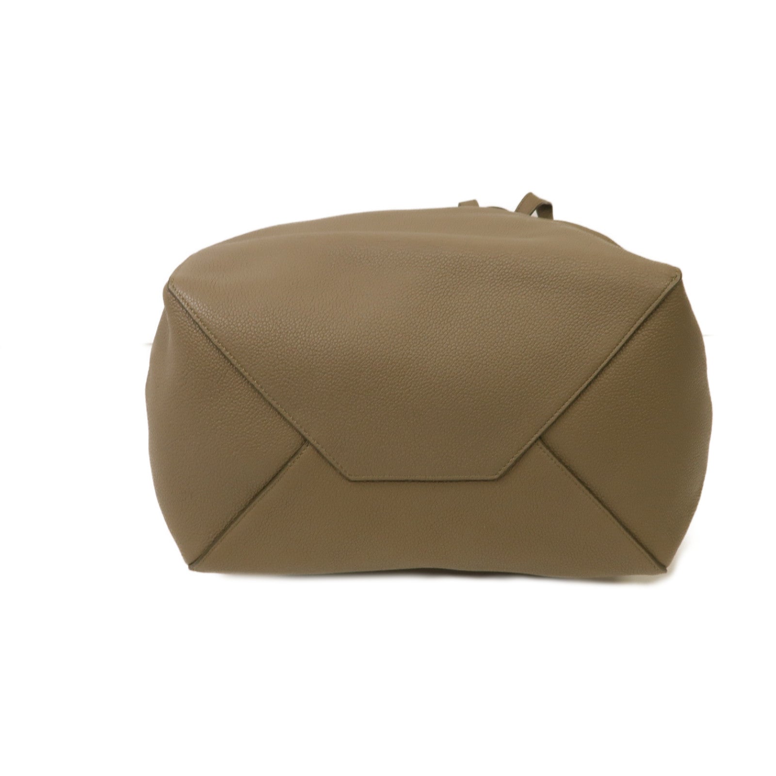 CELINE 牛皮皮革Shoulder Bag金扣肩背袋灰色