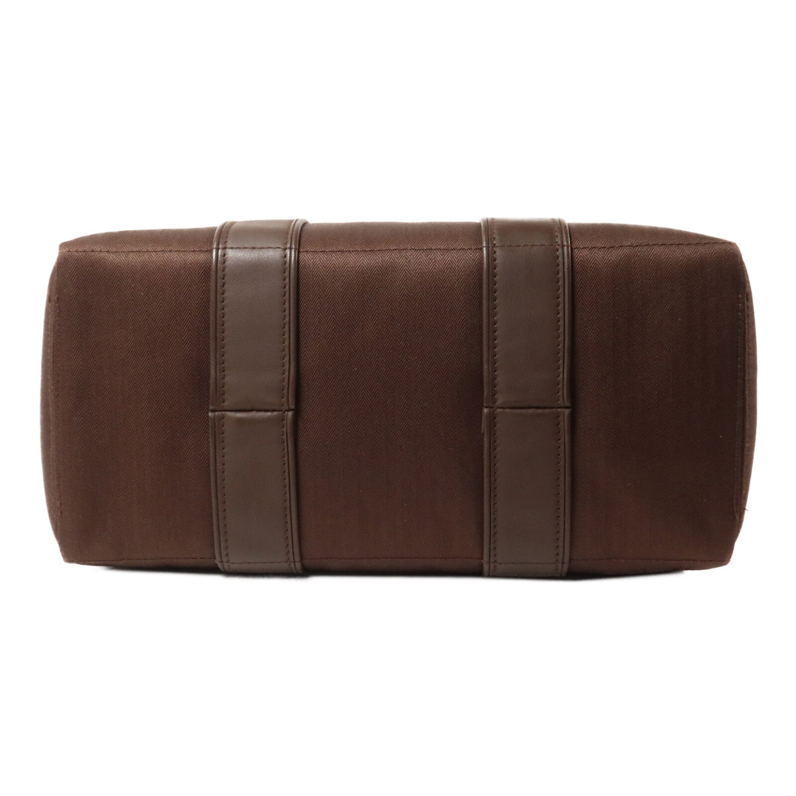 HERMES 帆布Acapulco PM Tote手挽袋Dark Brown