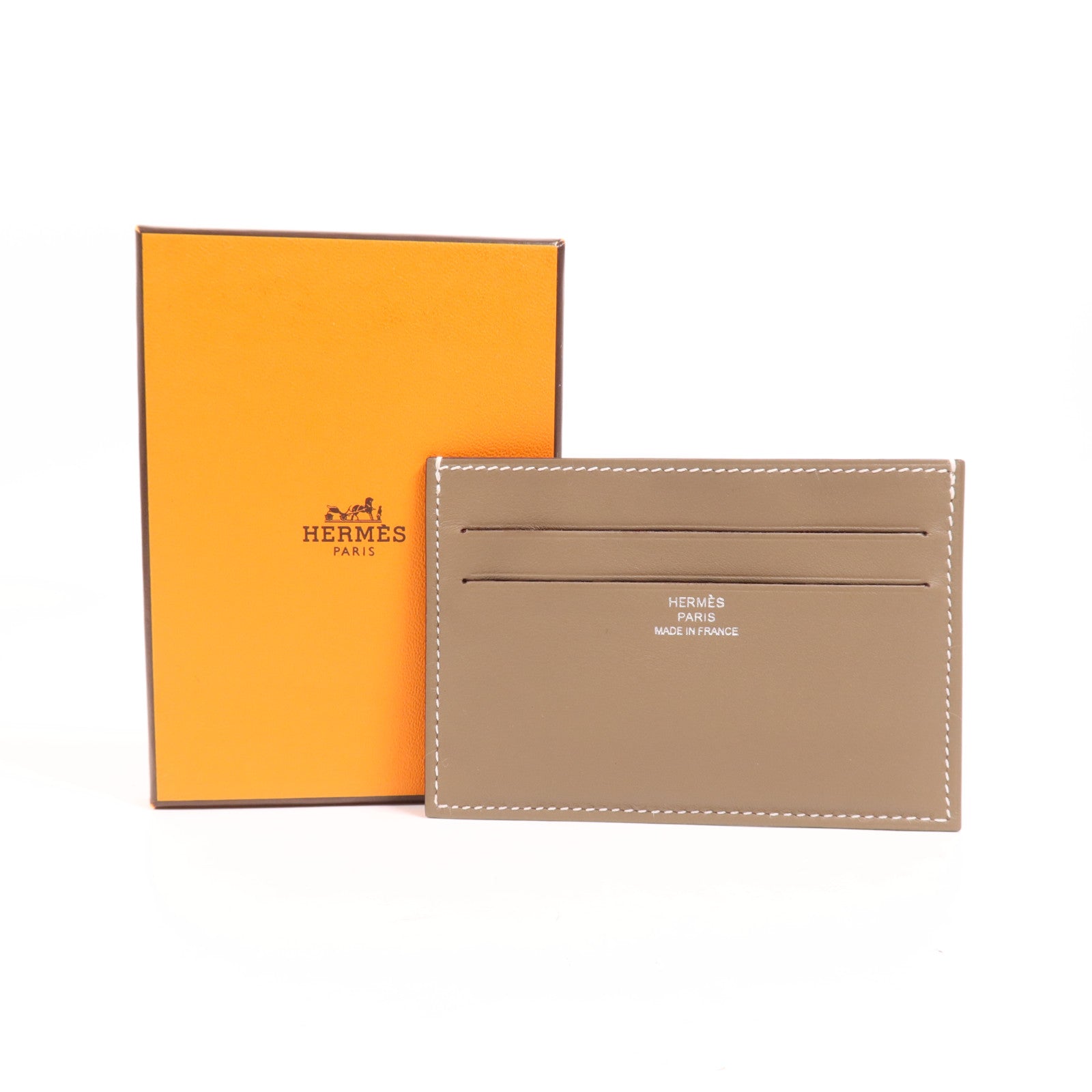HERMES Swift皮革Cheval Picto Card Holder卡片套