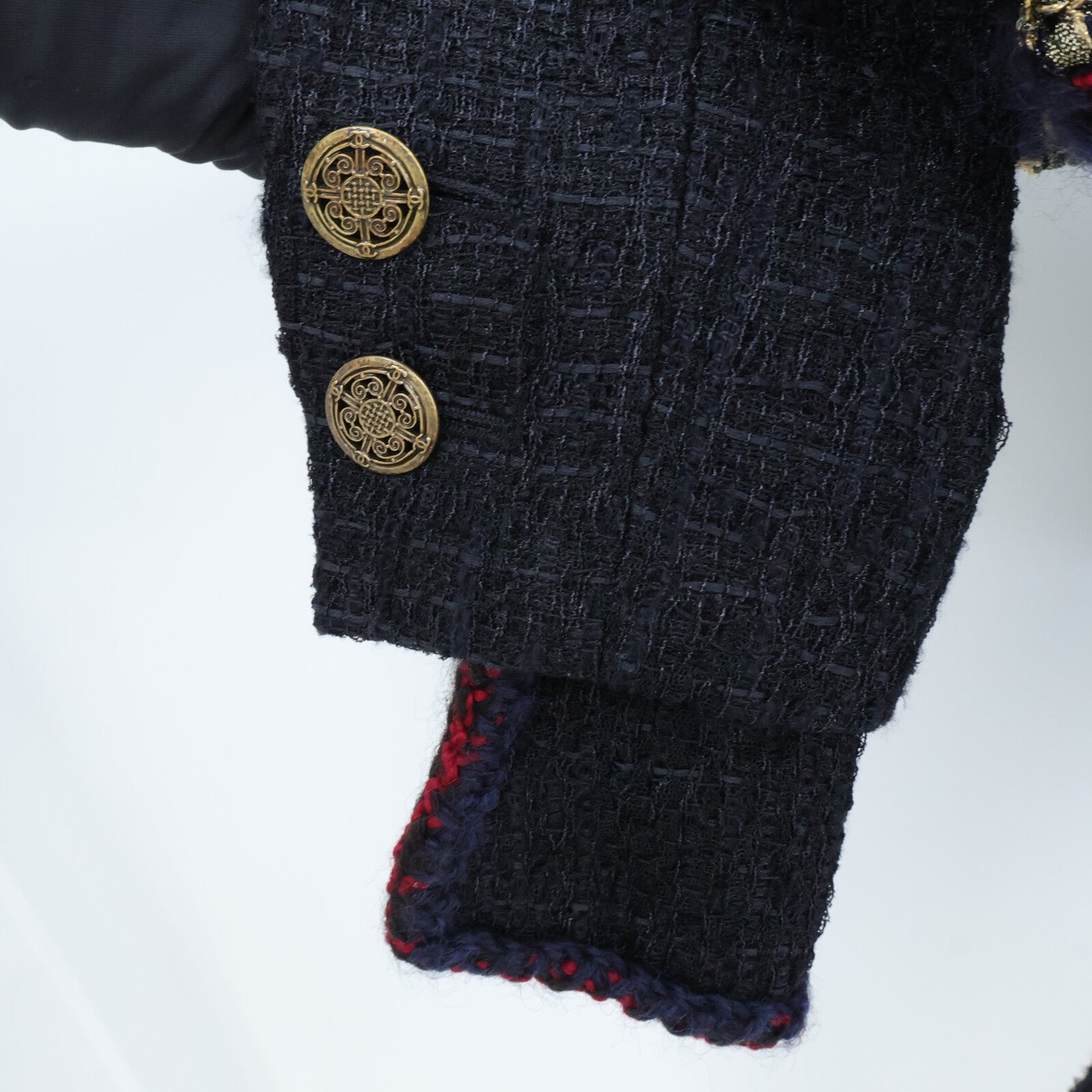 CHANEL Collarless Tweed Jacket外套
