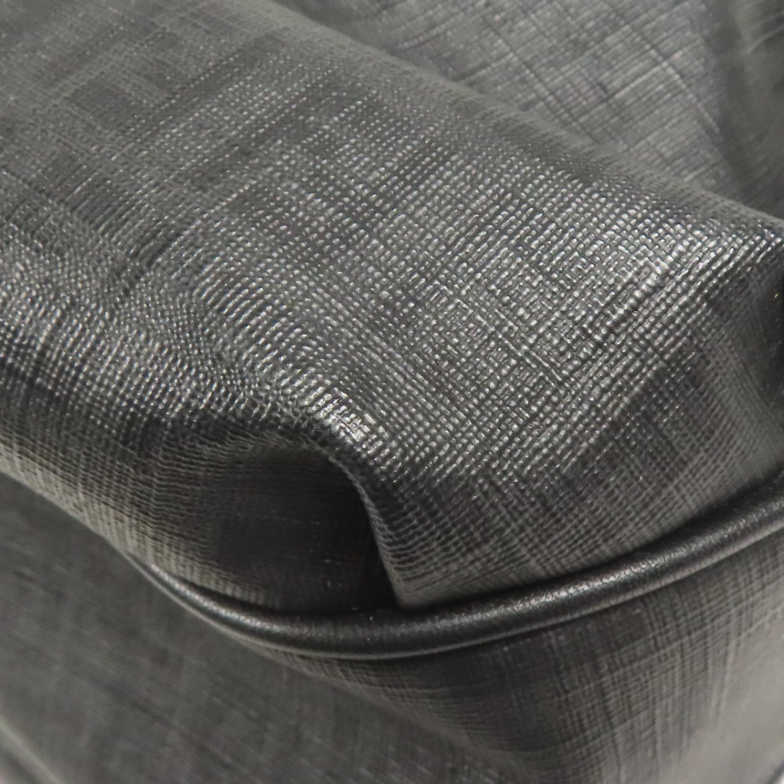 FENDI 塗層帆布Shoulder Bag金扣肩背袋