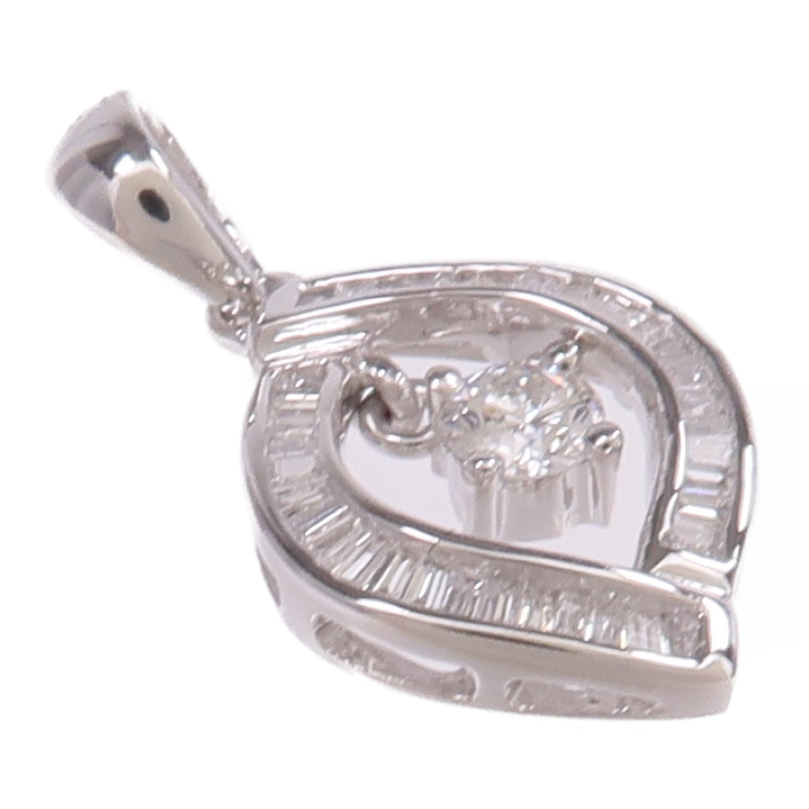 JEWELRY 【激減優惠】18K白金Diamond Pendant Top鑽石吊墜