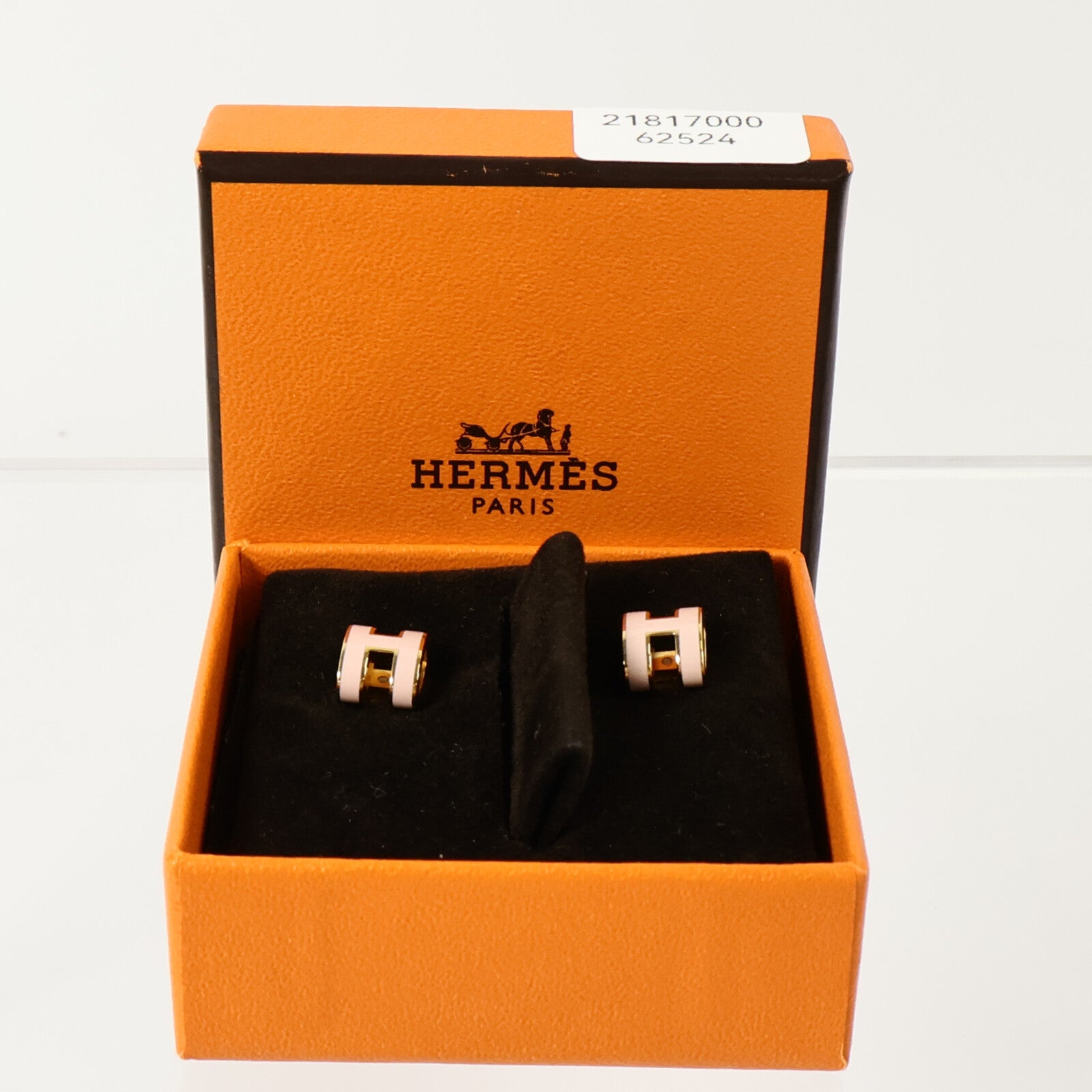 HERMES 金屬/琺瑯Mini Pop H耳環