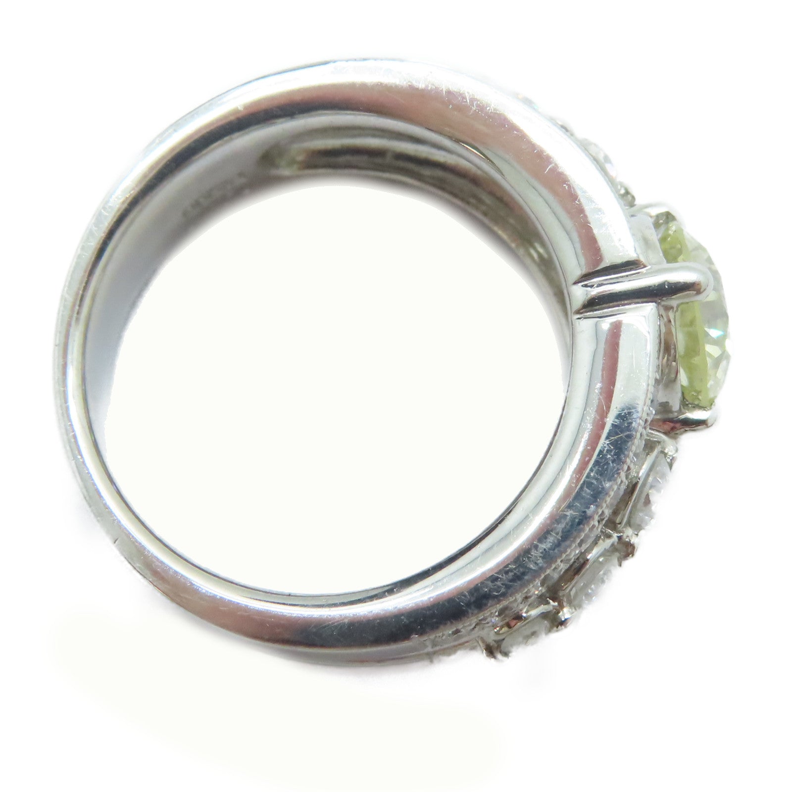 JEWELRY PT900鉑金Diamond Ring 1.181ct鑽石/0.67ct鑚石戒指US#5.5