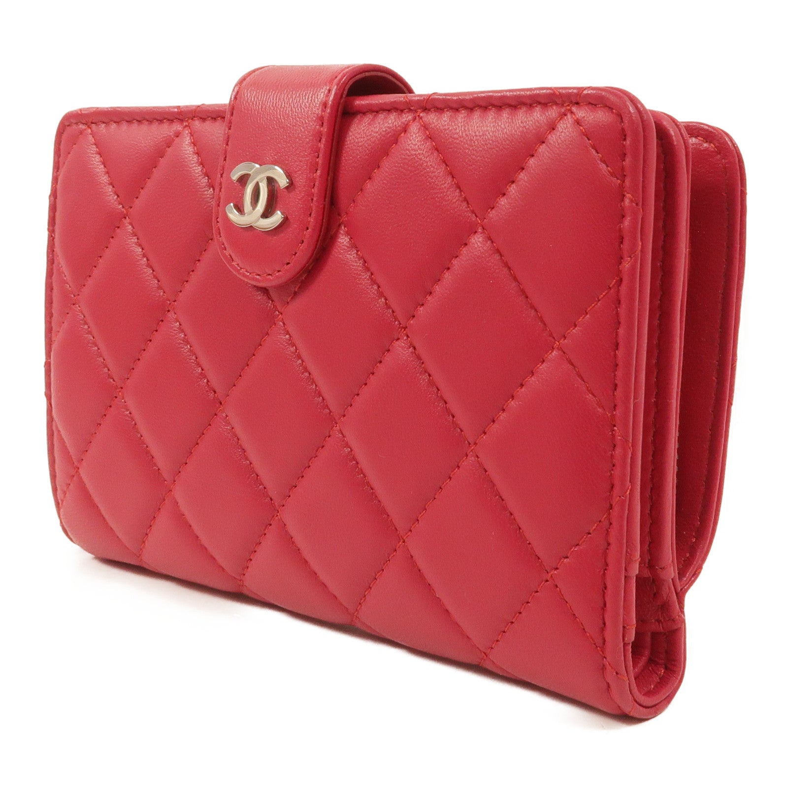 CHANEL 羊皮皮革Classic Bifold French Wallet錢包
