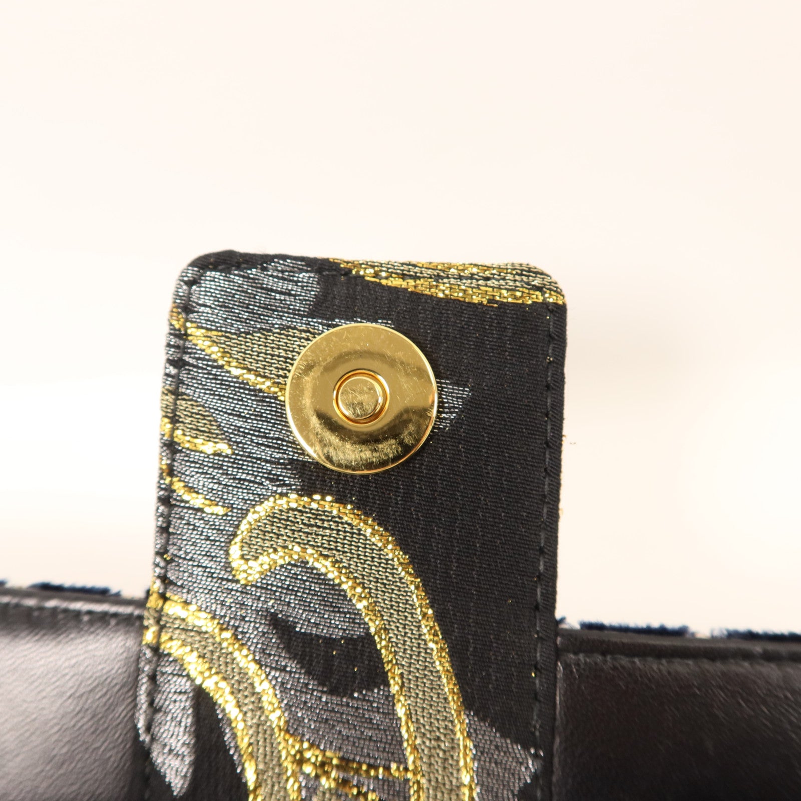 BVLGARI 天鵝絨/布料Clutch Bag金扣手拿包