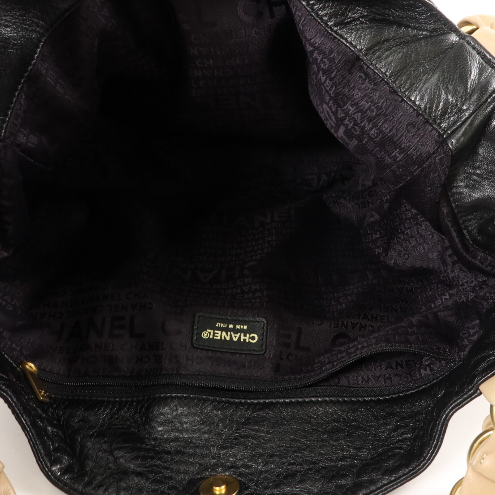 CHANEL 羊皮皮革Vintage Shoulder Bag鏈帶手挽袋