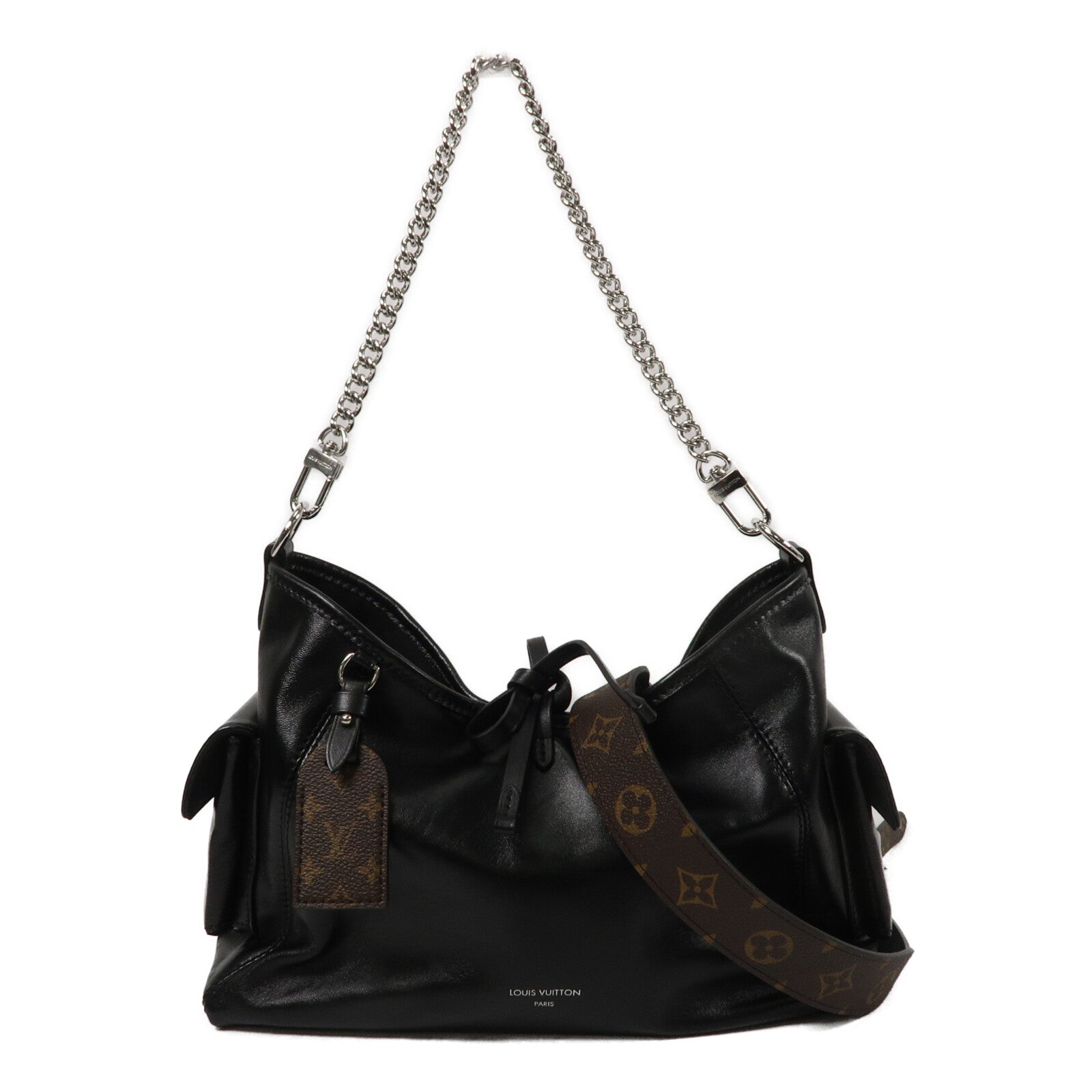LOUIS VUITTON 羊皮皮革Carry All Vibe PM手挽肩背兩用袋