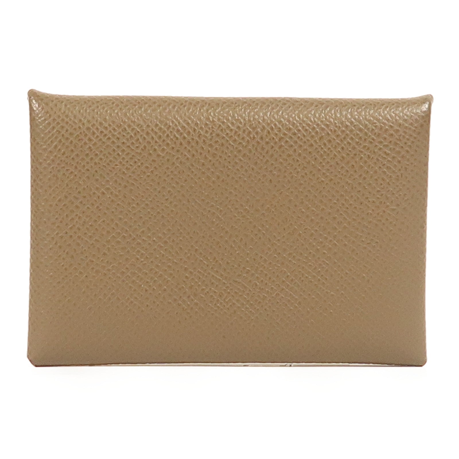 HERMES Epsom皮革Calvi Card Holder銀扣卡片套