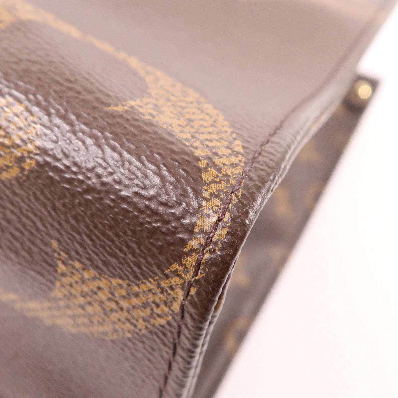 LOUIS VUITTON Monogram Giant On The Go MM金扣手挽肩背兩用袋