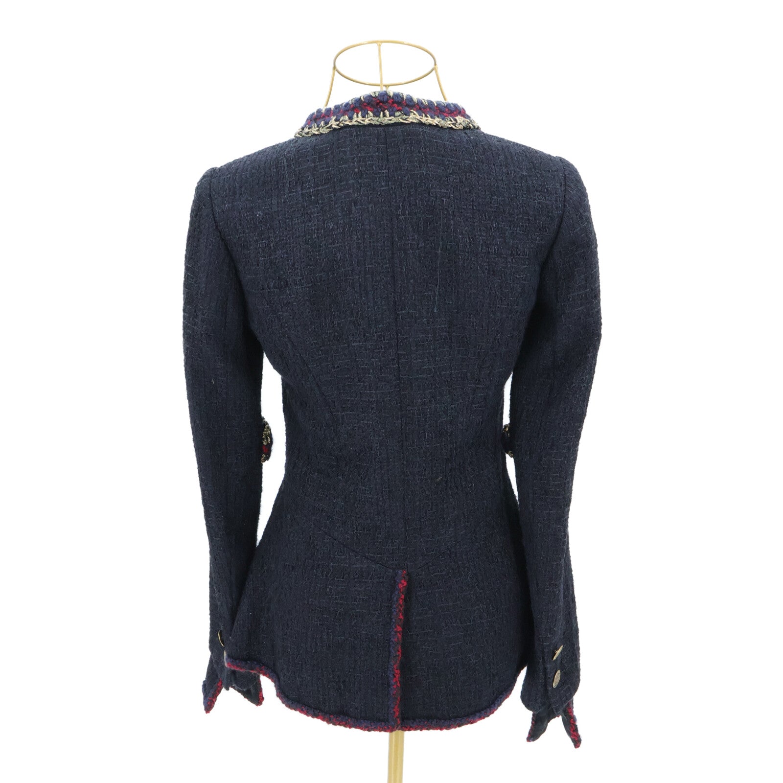CHANEL Collarless Tweed Jacket外套