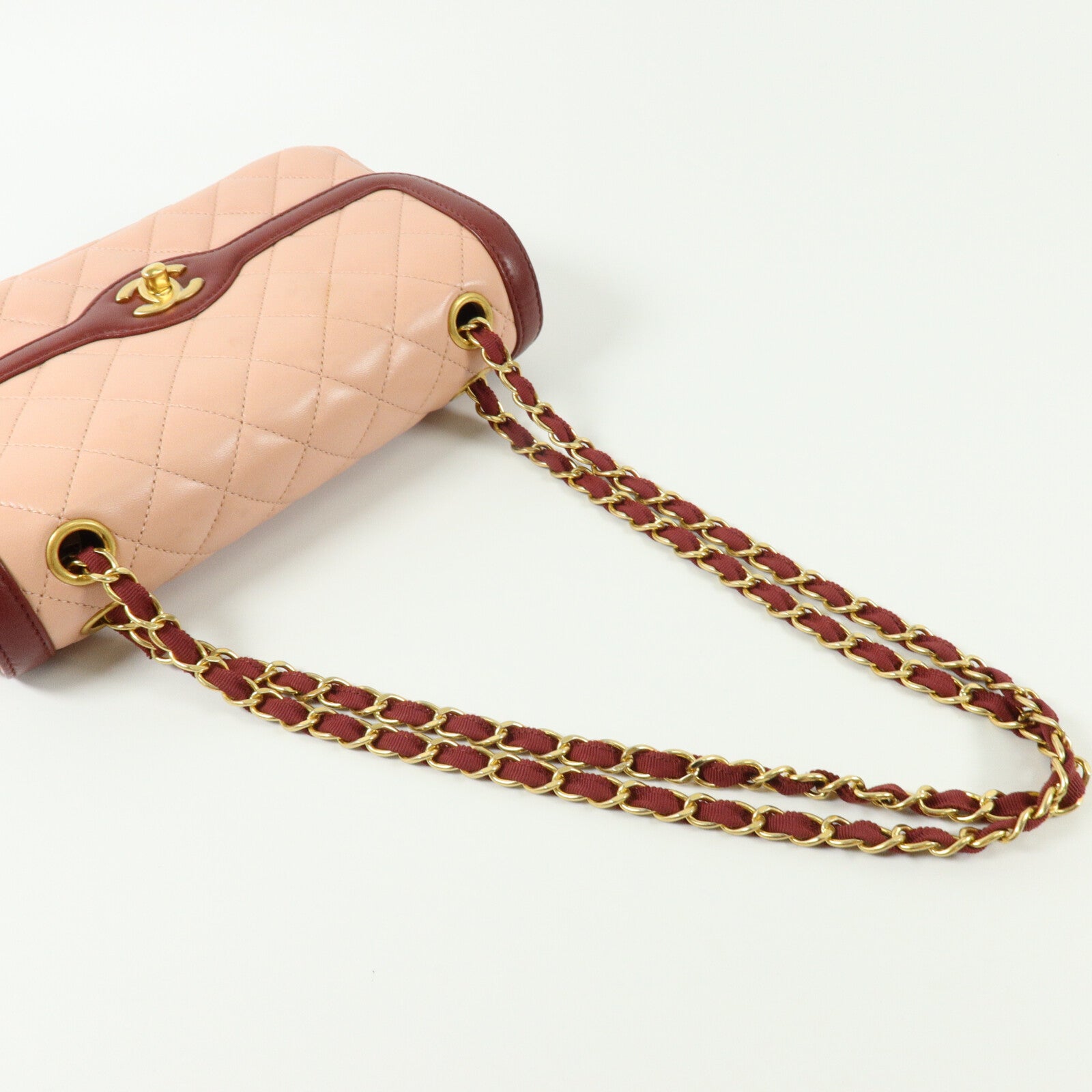 CHANEL 羊皮皮革Chain Shoulder鏈帶肩背袋