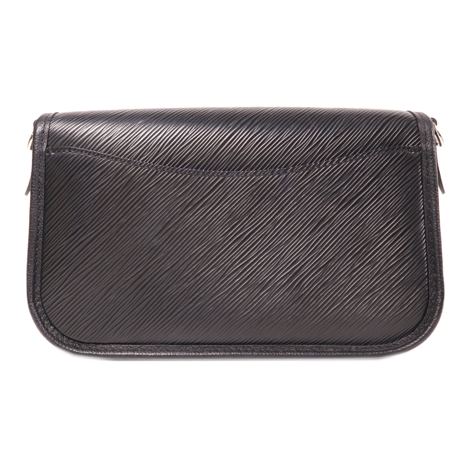 LOUIS VUITTON Epi Buci銀扣肩背袋黑色