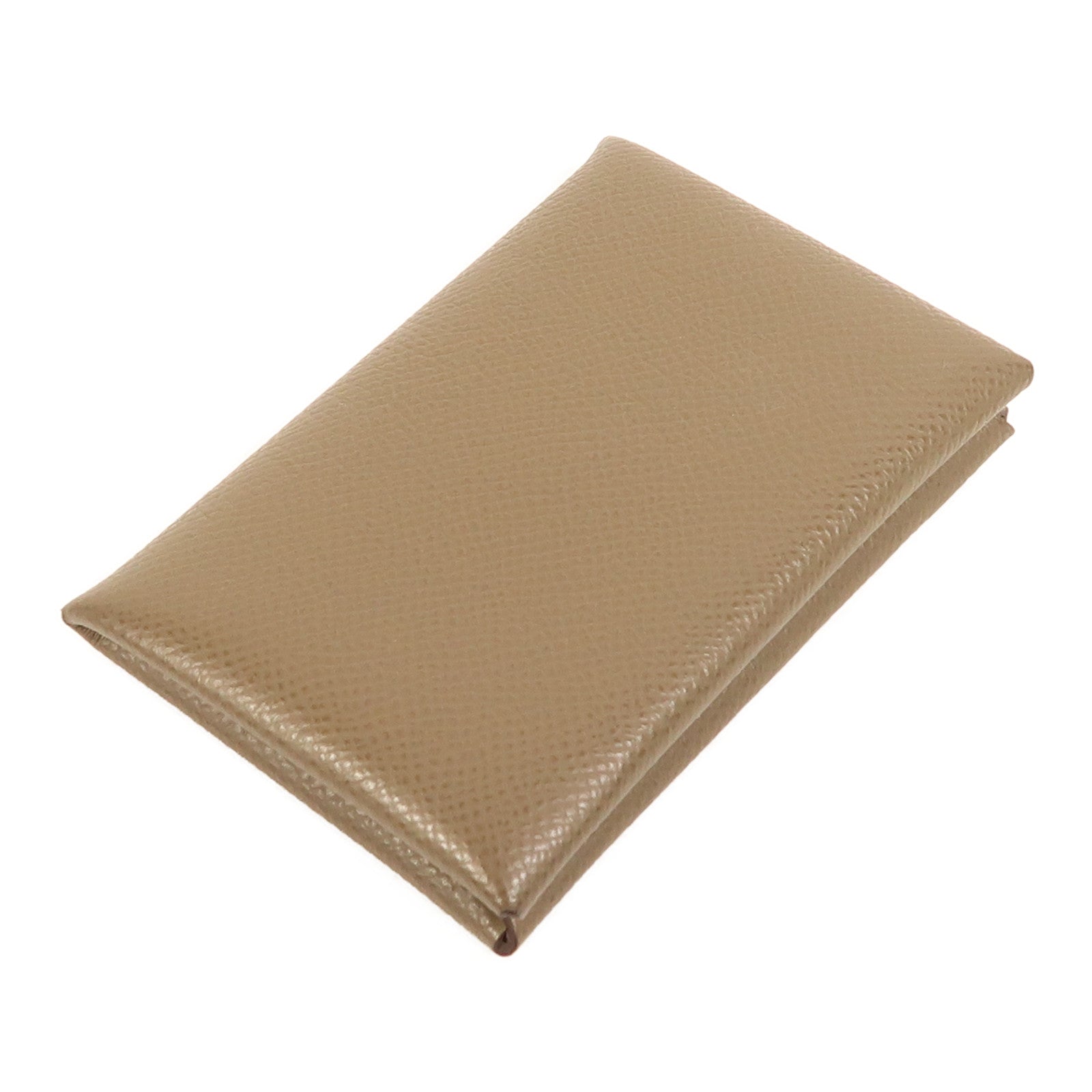 HERMES Epsom皮革Calvi Card Holder銀扣卡片套