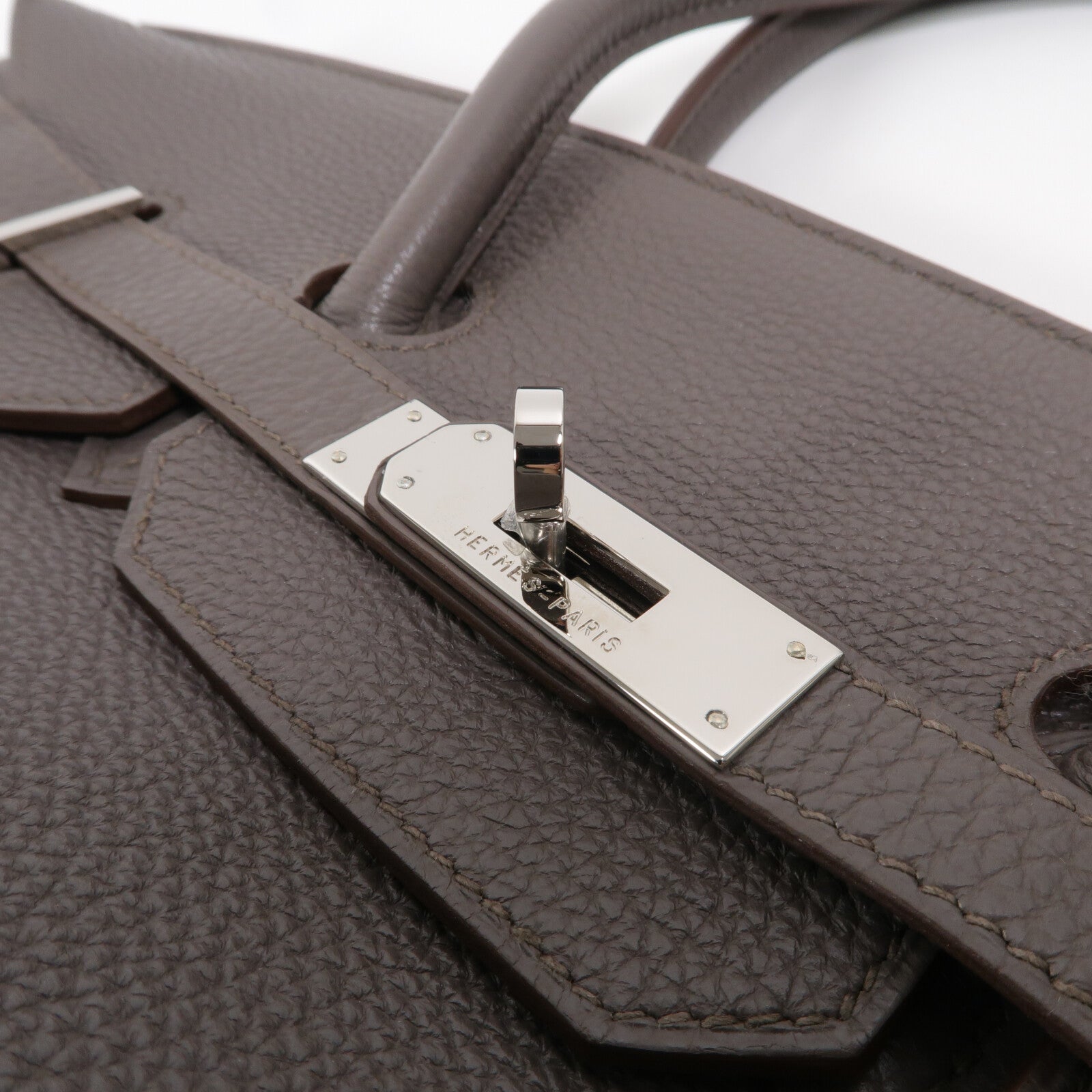 HERMES Togo皮革Birkin 35手挽袋Etain