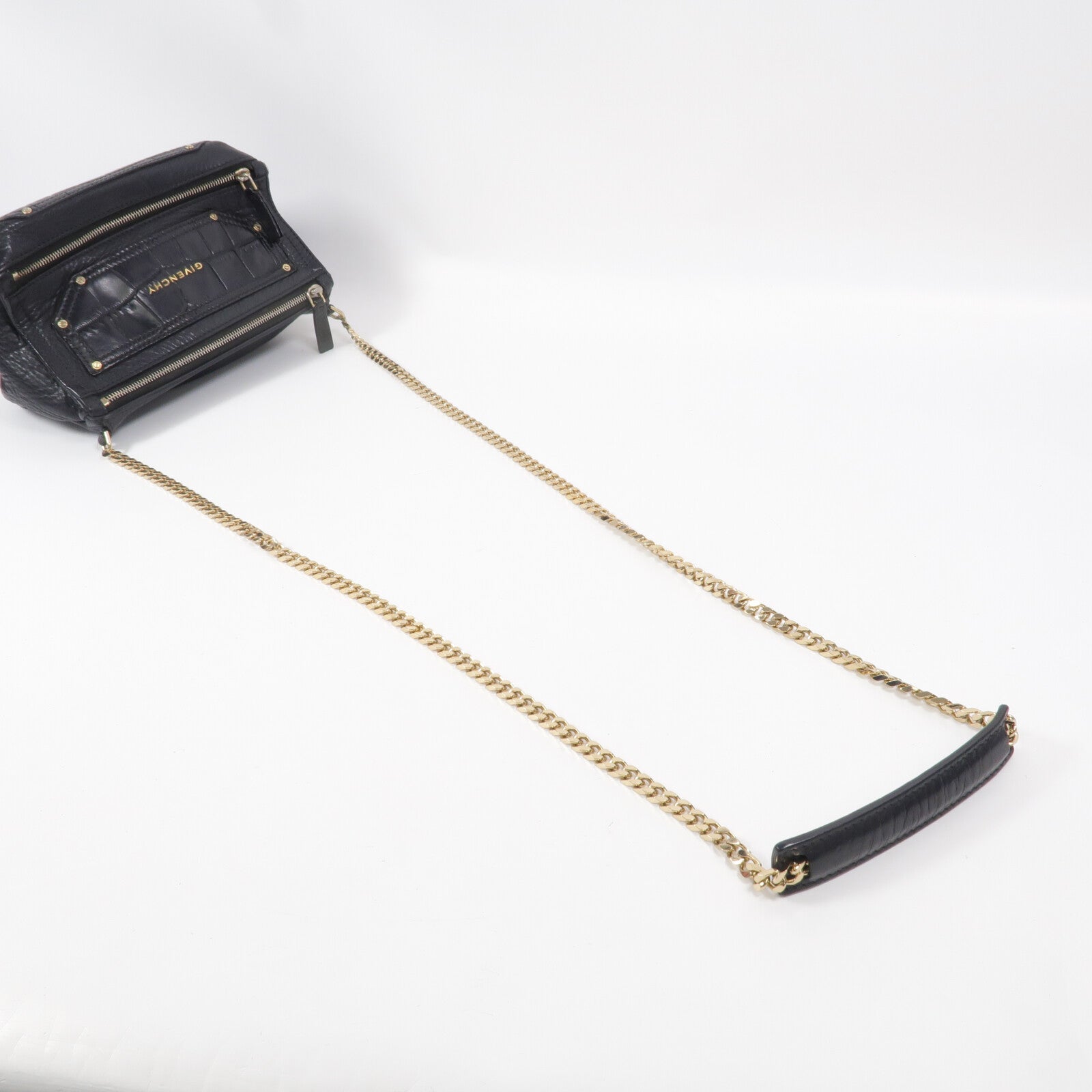 GIVENCHY 牛皮皮革Shoulder Bag鏈帶肩背袋