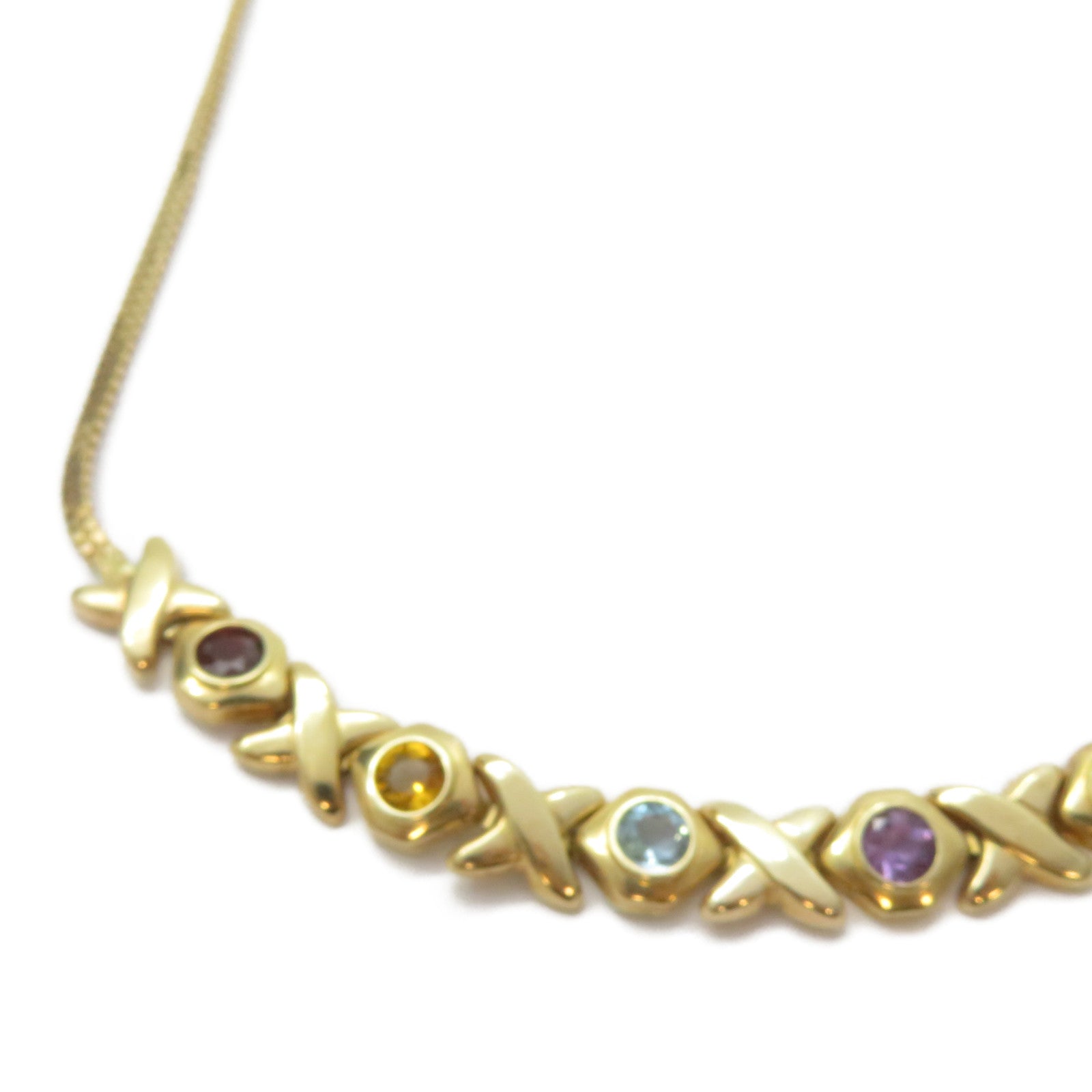 JEWELRY 14K黃金Color Stone Necklace彩色寶石項鍊