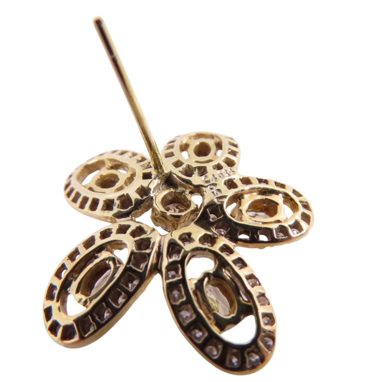 JEWELRY Diamond Earrings 18K Yellow Gold