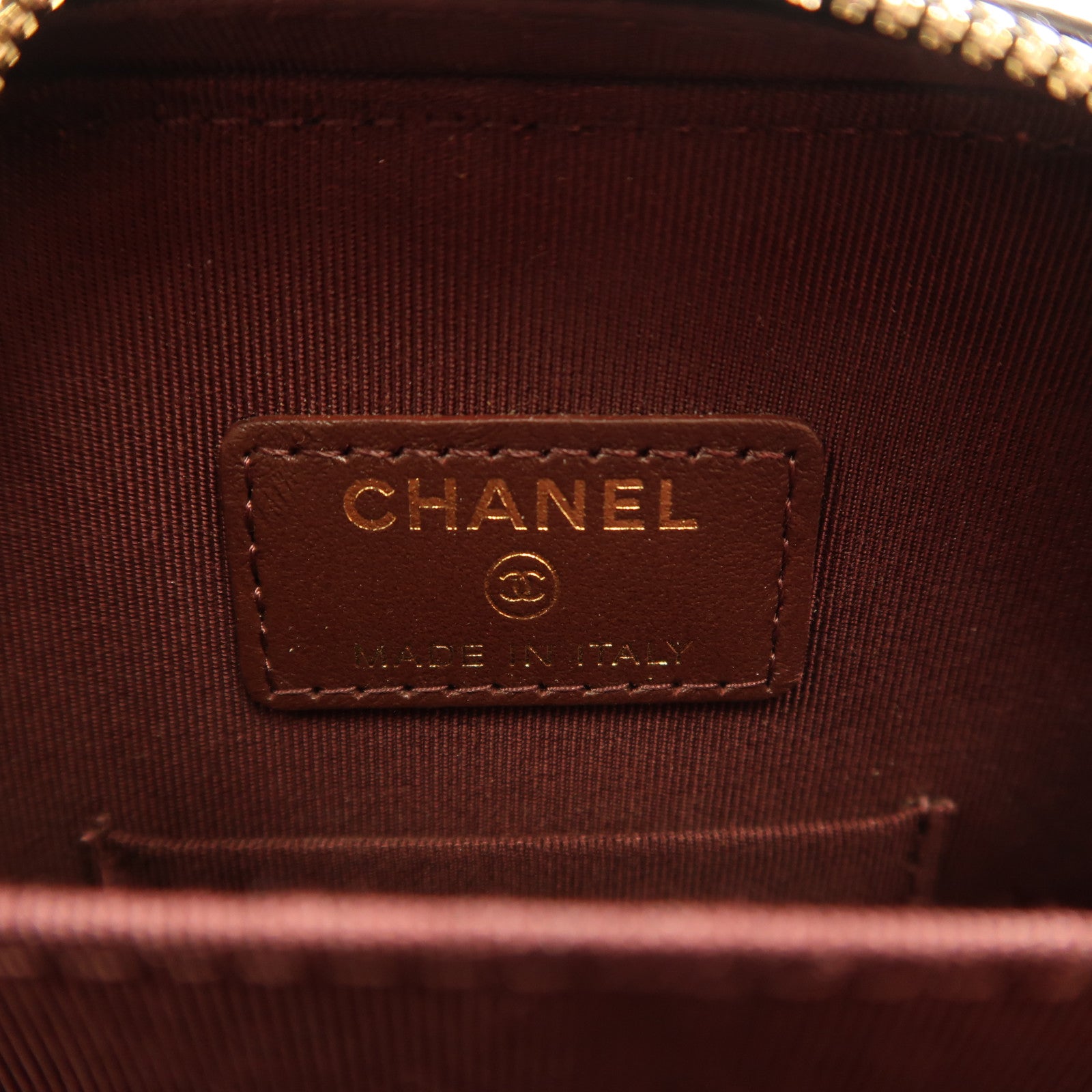 CHANEL 牛皮皮革Chain Shoulder金扣鏈帶肩背袋黑色