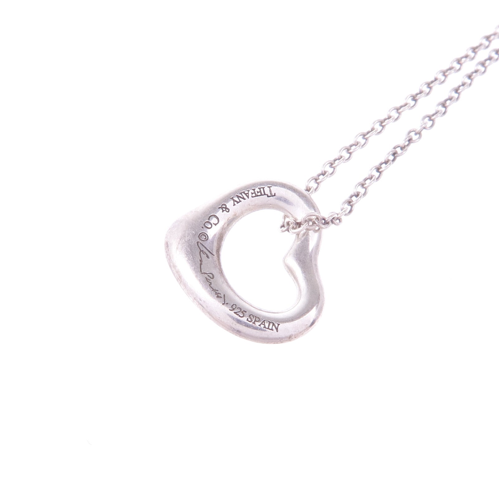 TIFFANY＆CO 925純銀Heart Necklace項鍊