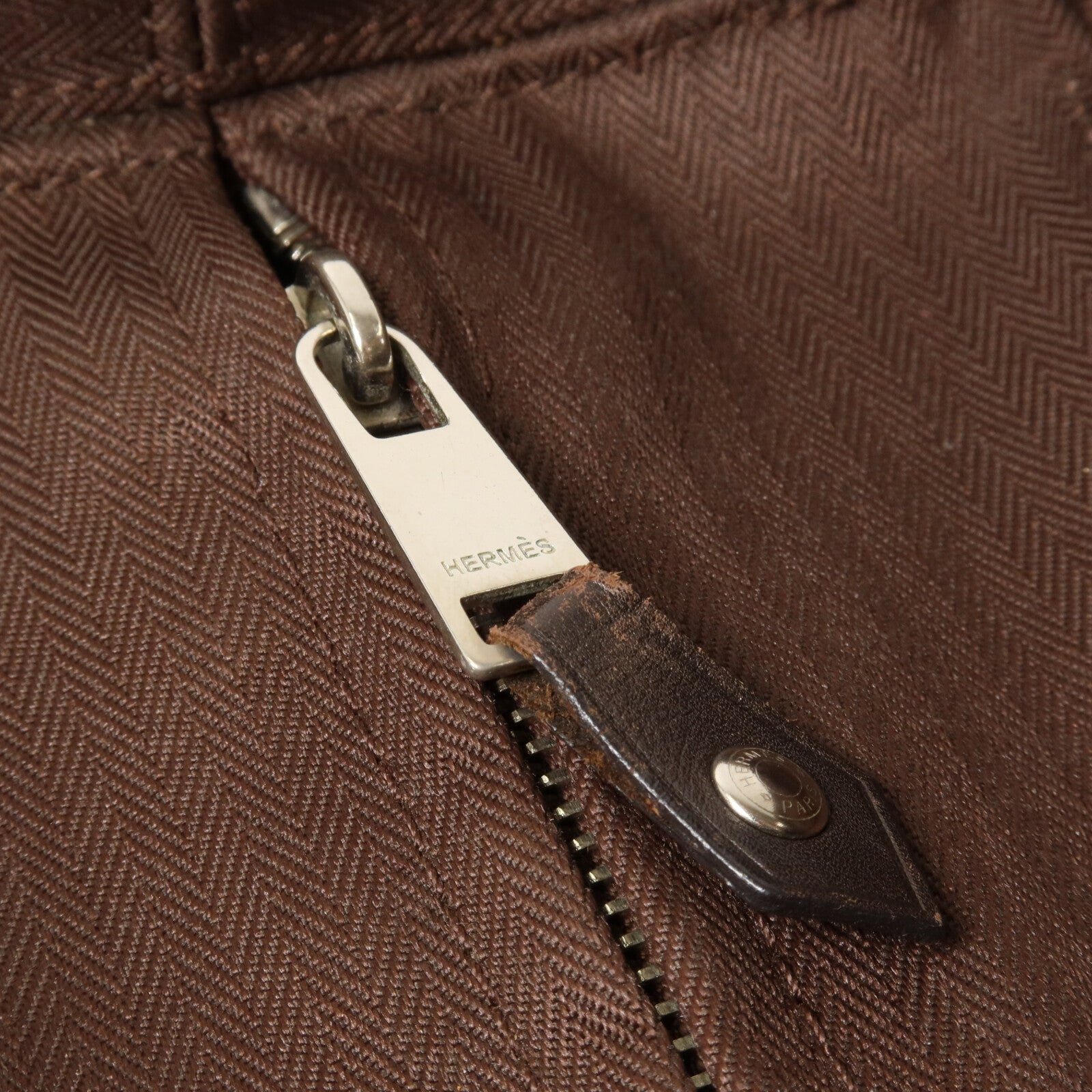 HERMES 帆布Acapulco PM Tote手挽袋Dark Brown