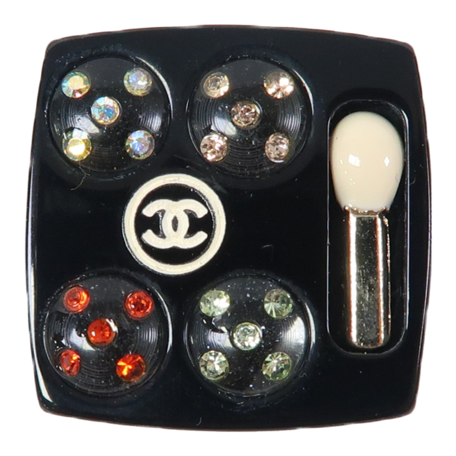 CHANEL 金屬/PVC Pin Set Brooches胸針黑色/黃色