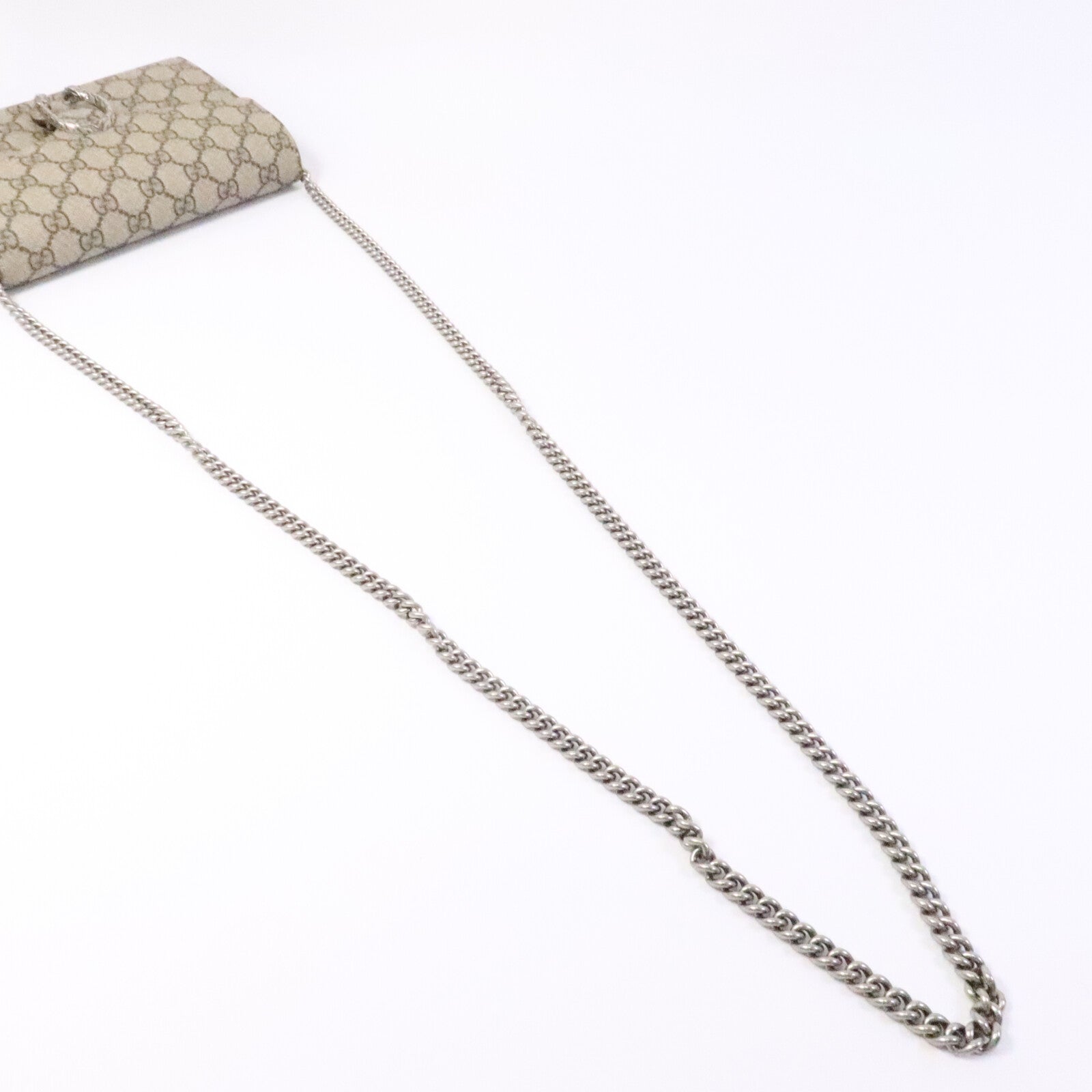 GUCCI 塗層帆布Dionysus Wallet On Chain鏈帶肩背袋