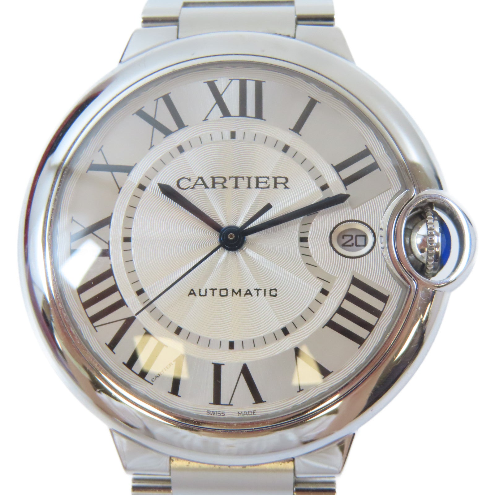 CARTIER 【激減優惠】Ballon Bleu不鏽鋼手錶自動機芯銀色