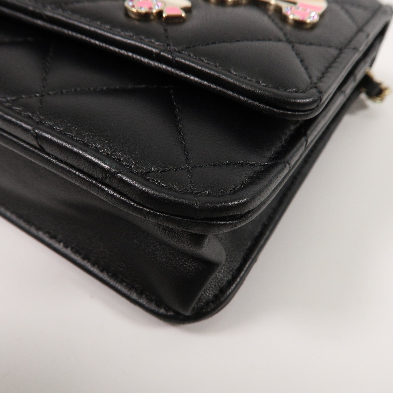 CHANEL 羊皮皮革WOC Wallet On Chain鏈帶肩背袋