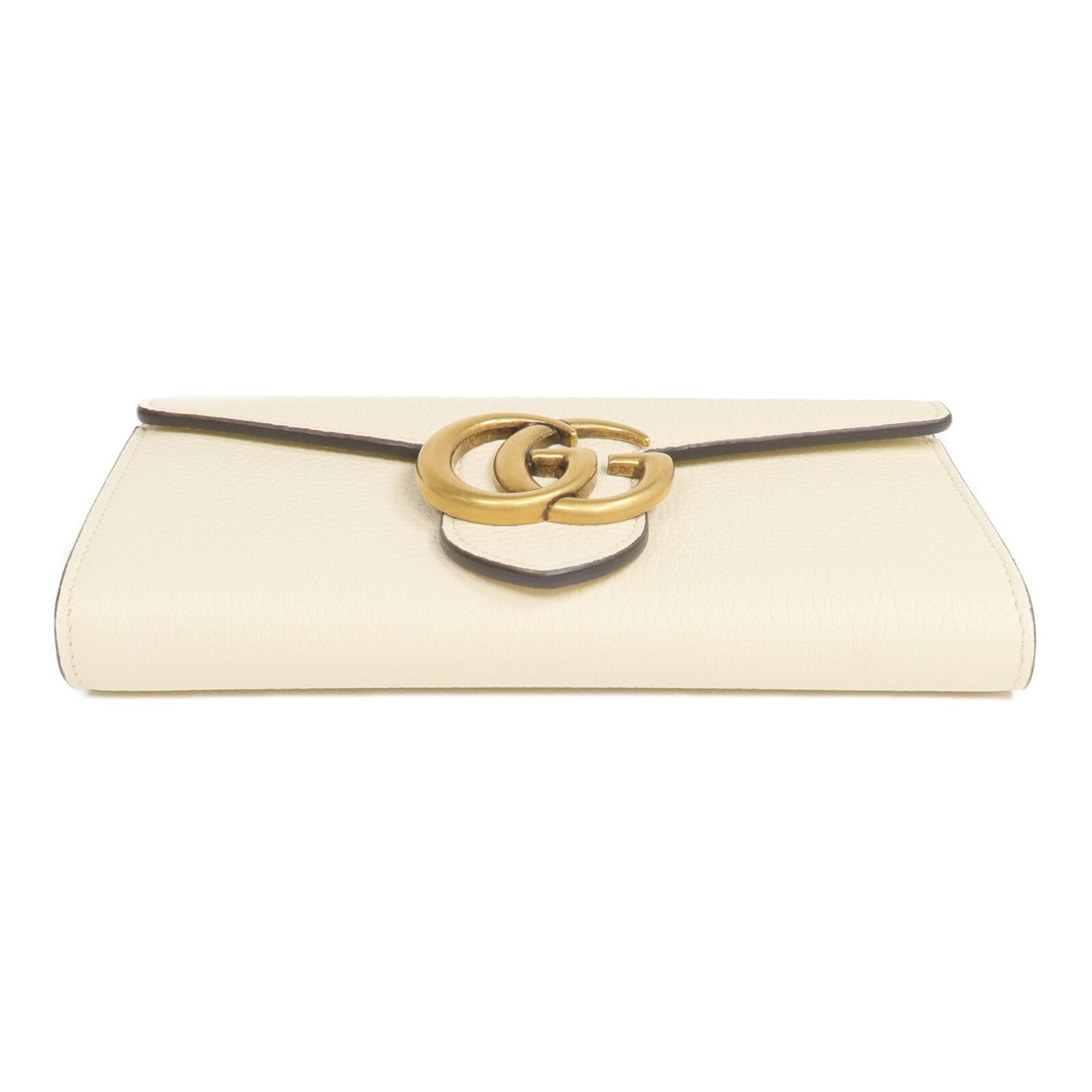 GUCCI 【激減優惠】牛皮皮革Long Wallet金扣長錢包