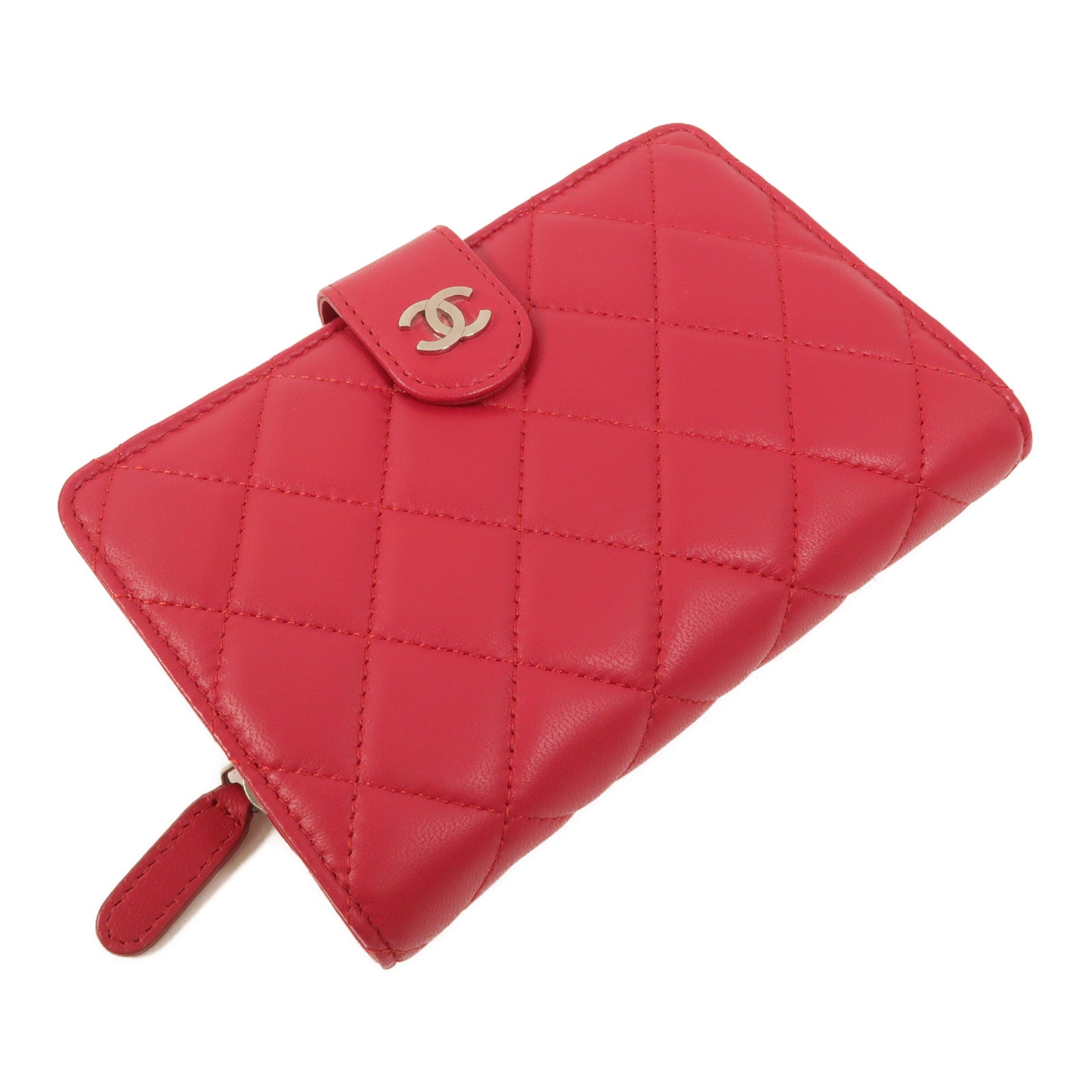 CHANEL 羊皮皮革Classic Bifold French Wallet錢包