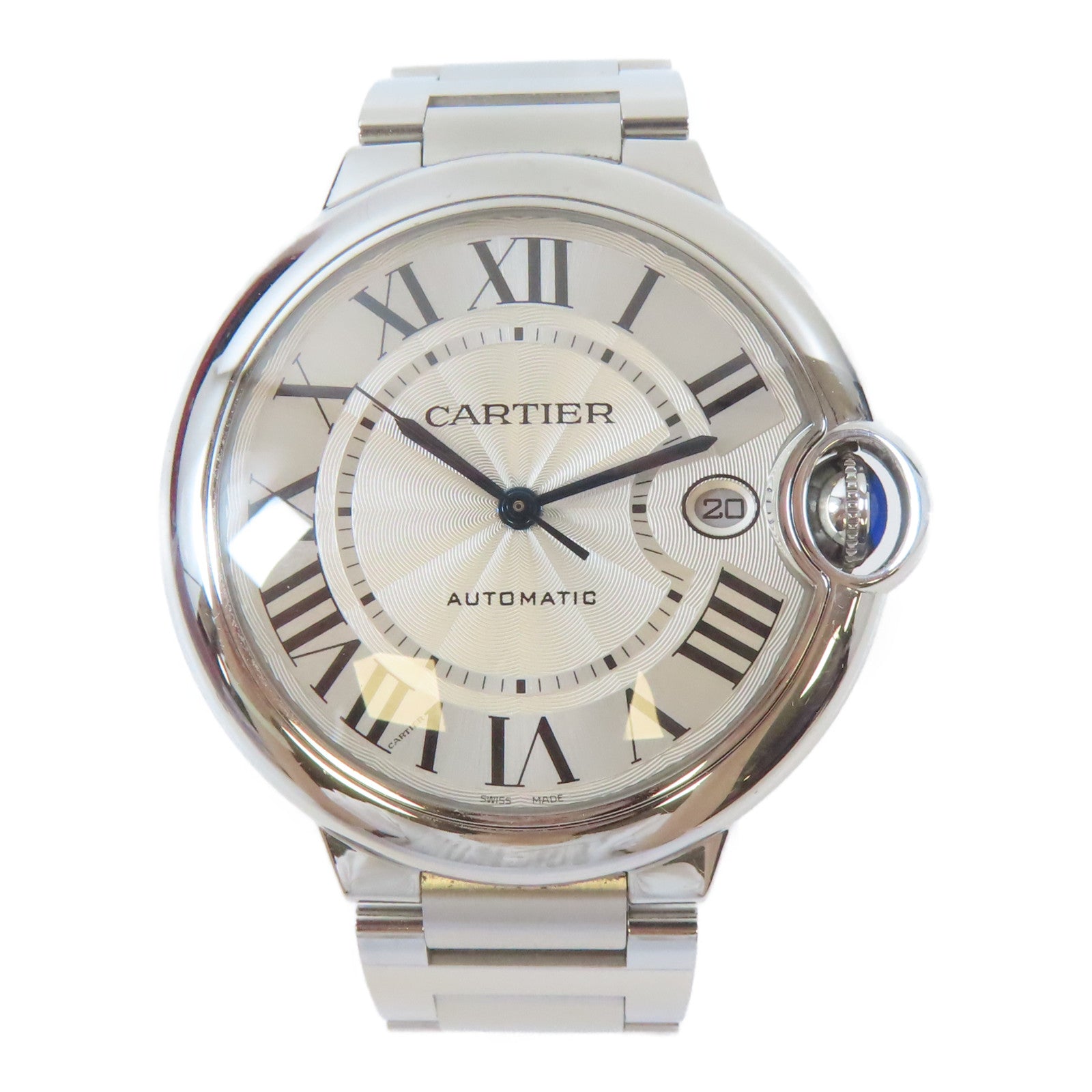 CARTIER 【激減優惠】Ballon Bleu不鏽鋼手錶自動機芯銀色