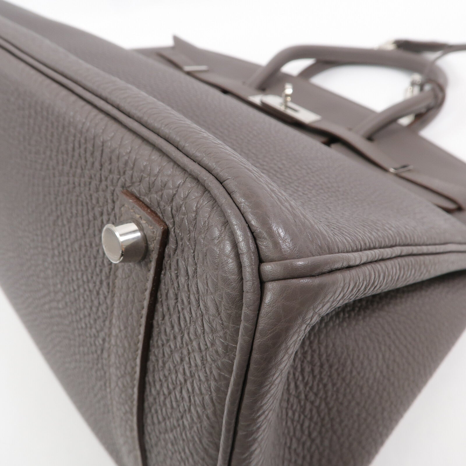 HERMES Togo皮革Birkin 35手挽袋Etain