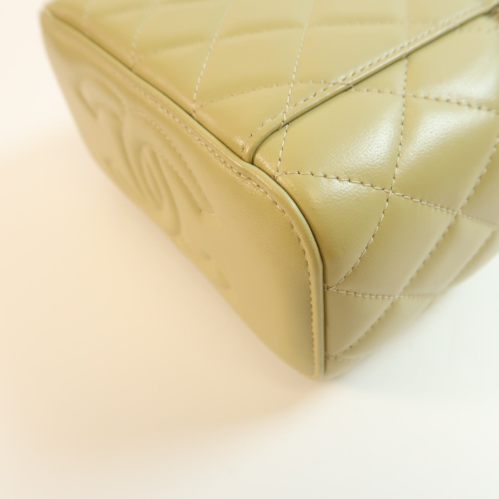 CHANEL 牛皮皮革Handle Vanity金扣手挽肩背兩用袋