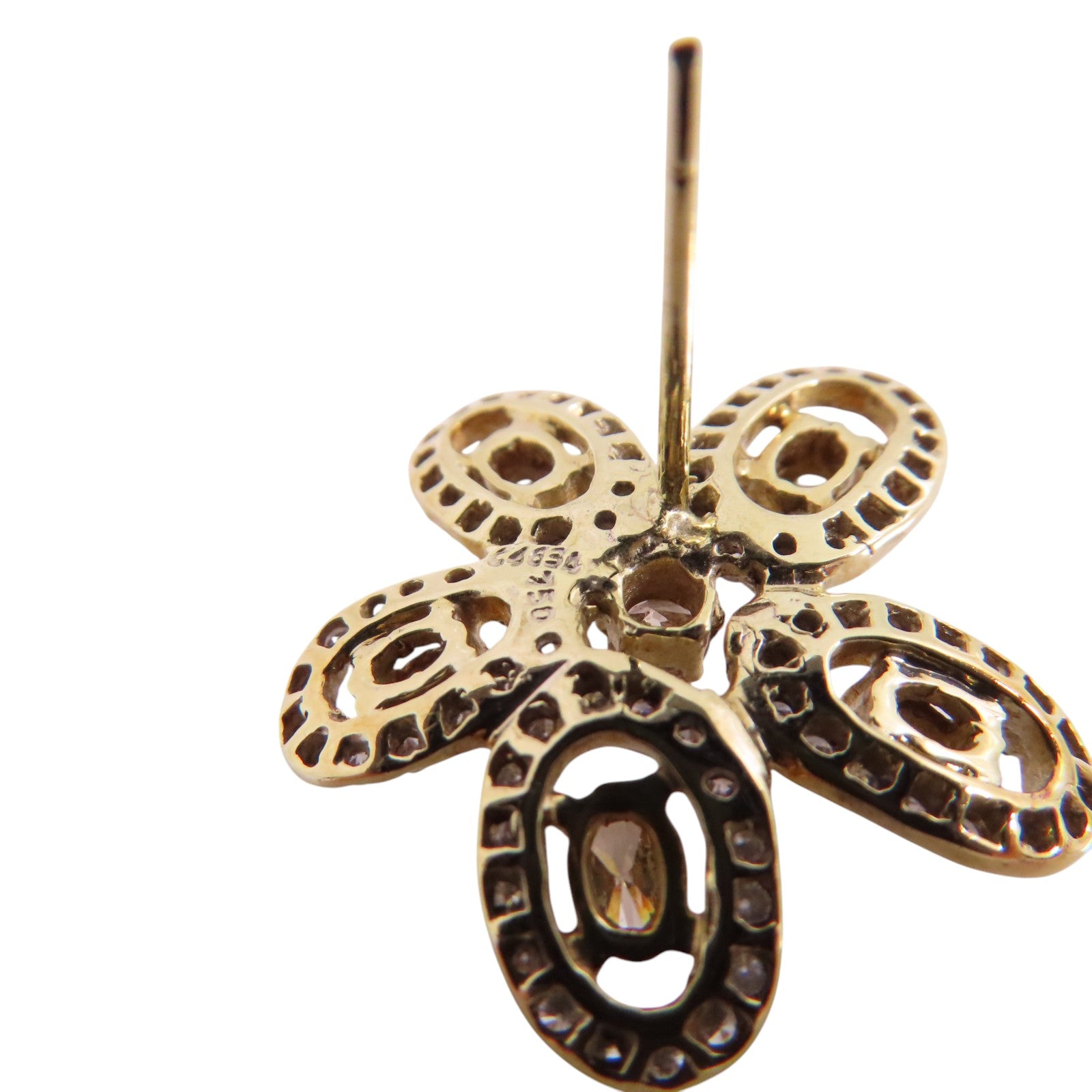 JEWELRY Diamond Earrings 18K Yellow Gold