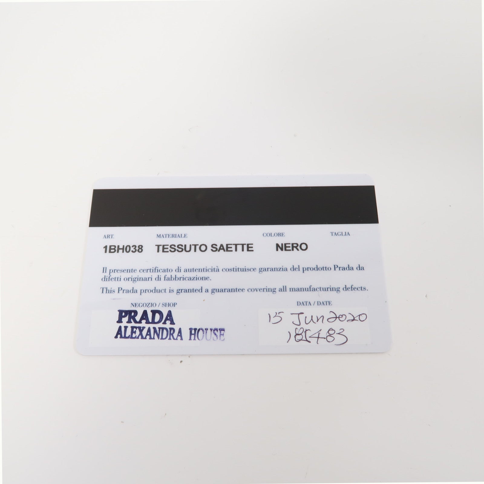 PRADA 尼龍Hand Bag銀扣手挽肩背兩用袋黑色