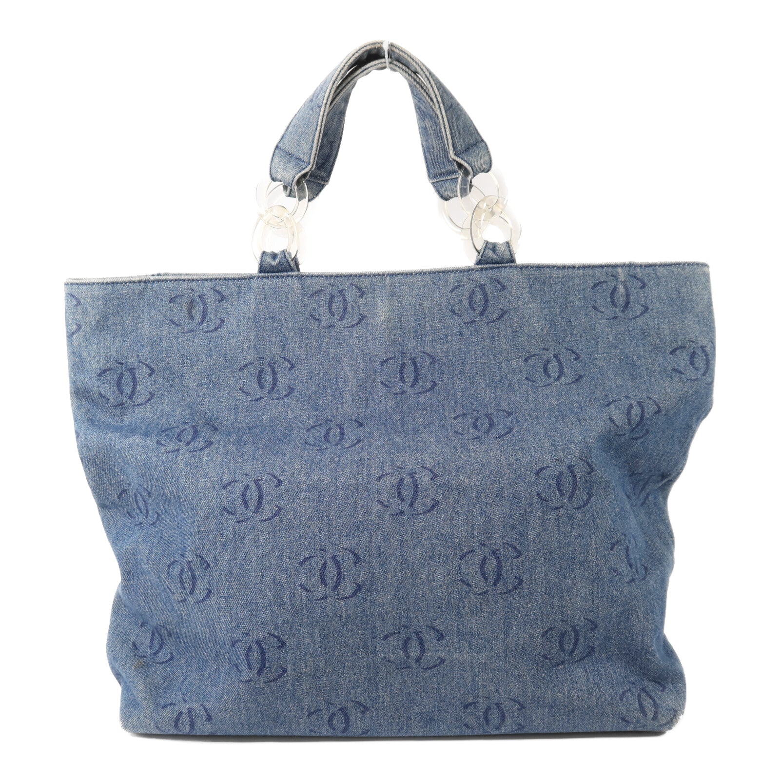 CHANEL 牛仔布Tote Bag手挽袋