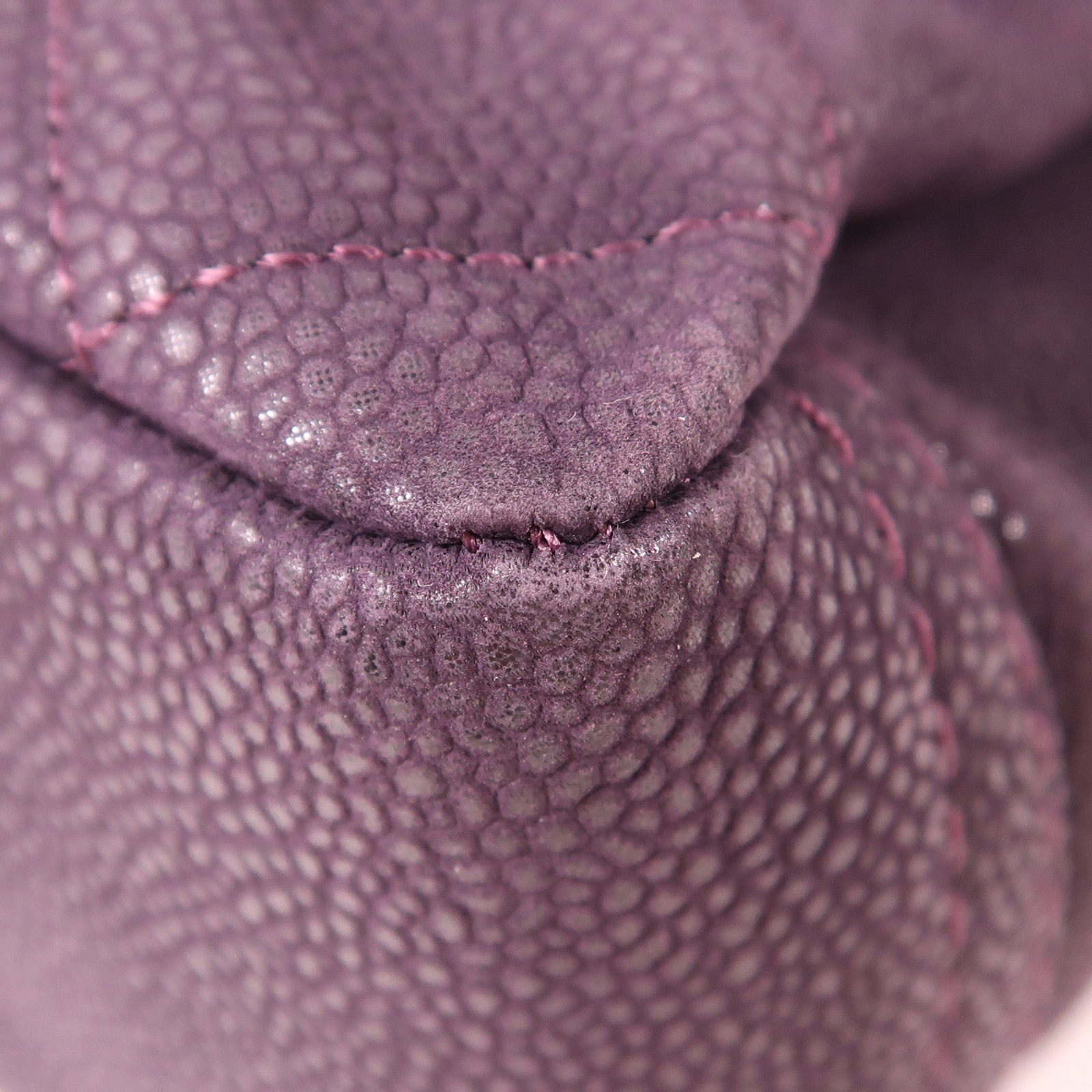 CHANEL CC SHW Chain Shouder Bag Calfskin Leather Purple