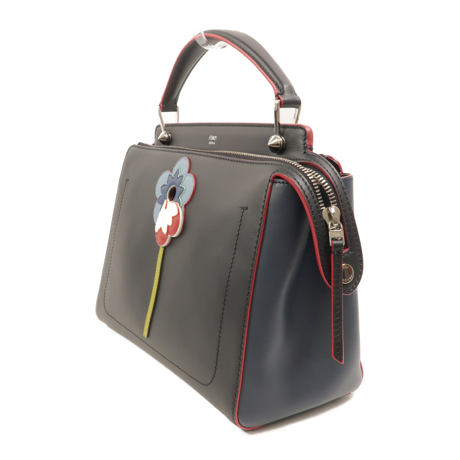 FENDI 牛皮皮革Dotcom手挽肩背兩用袋