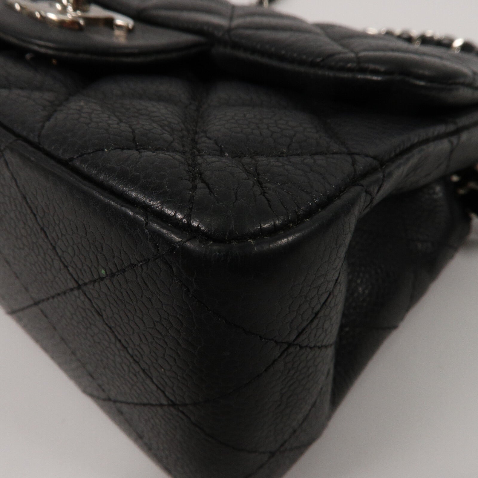 CHANEL 牛皮皮革Mini Classic 17鏈帶肩背袋